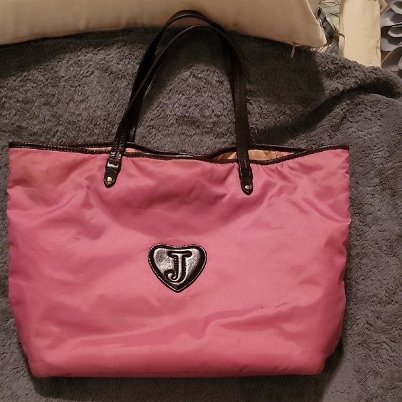 Juicy Couture Bubblegum Pink Colored Tote Bag - Picture 2 of 4